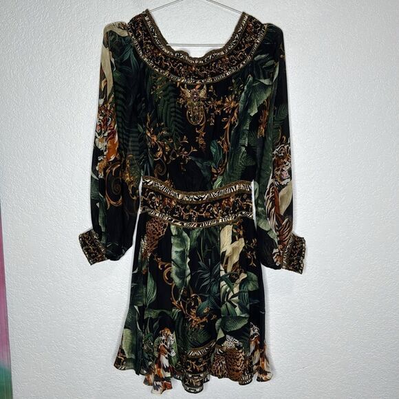 New Camilla Off Shoulder Mini Dress in Easy Tiger | REVOLVE XS - Picture 6 of 14